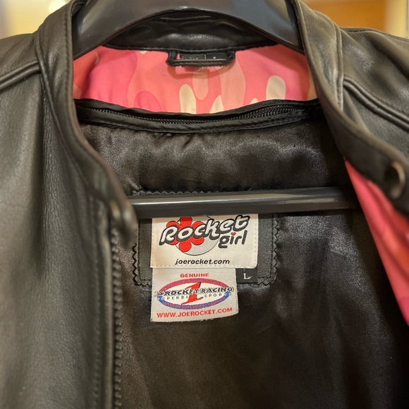 Joe Rocket black leather armor motorcycle jacket - Picture 6 of 6